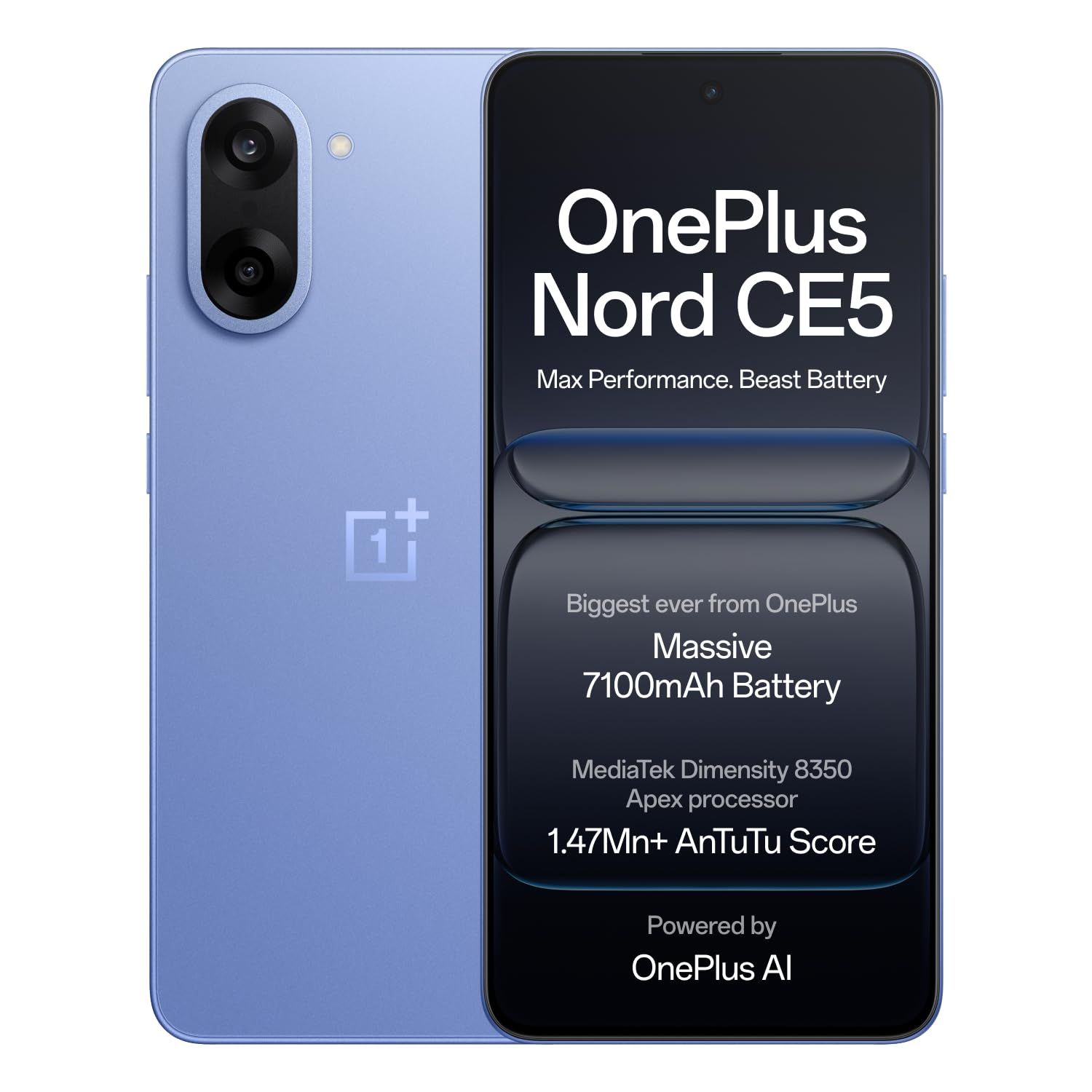 OnePlus Nord CE5 Massive 7100mAh Battery MediaTek 8GB + 128GB