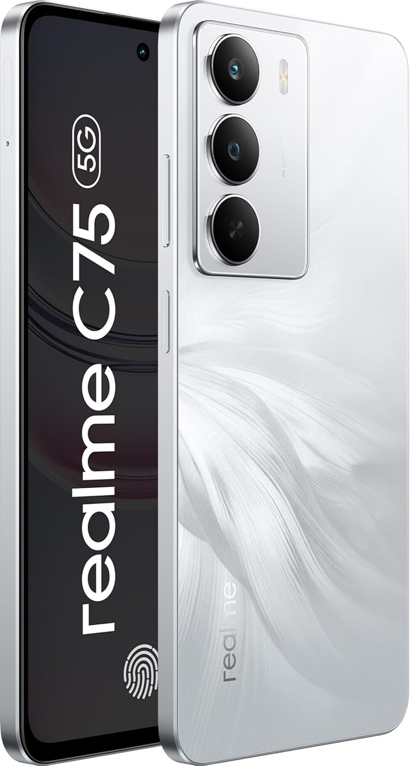 realme C75 Smartphone 4+128,White SC, 6000 mAH Battery 45W fast Charging - Image 5