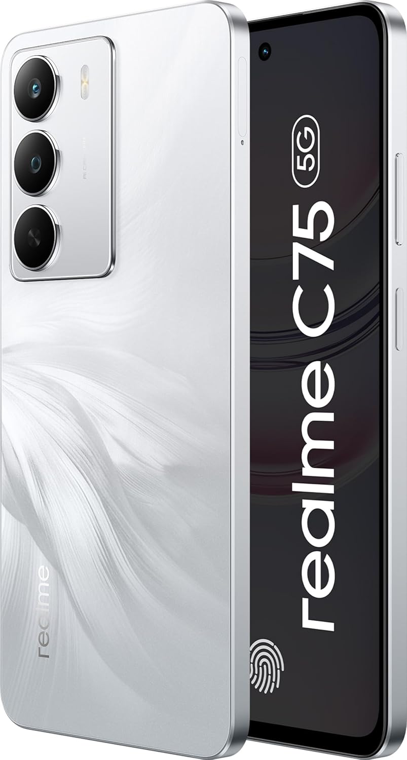 realme C75 Smartphone 4+128,White SC, 6000 mAH Battery 45W fast Charging - Image 6